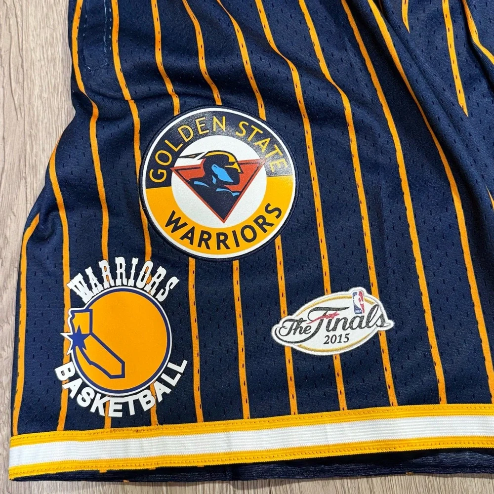 New Golden State Warriors Mitchell & Ness City Collection Mesh Shorts Men XL-2Xl